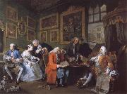 William Hogarth, Marriage a la Mode i The Marriage Settlement